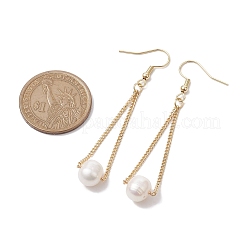 Natural Cultured Freshwater Pearl Dangle Earrings&nbsp;EJEW-JE05936-01