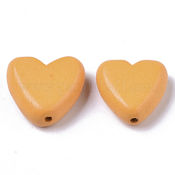 Painted Natural Wood Beads&nbsp;WOOD-R265-08