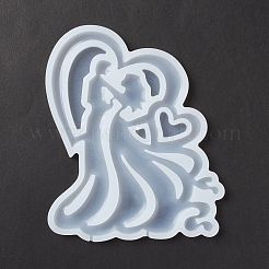 Lovers Shape Food Grade Silhouette Silicone Lollipop Molds&nbsp;DIY-D069-06