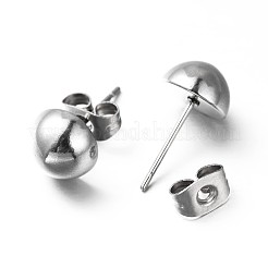Tarnish Resistant 304 Stainless Steel Ear Studs&nbsp;STAS-M166-03-P