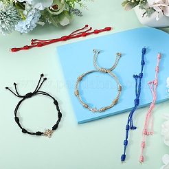 10Pcs 5 Colors Adjustable Braided Nylon Cord Link Bracelet Making&nbsp;AJEW-SC0002-18