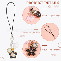 20Pcs Alloy Enamel Mobile Straps&nbsp;HJEW-OC00058