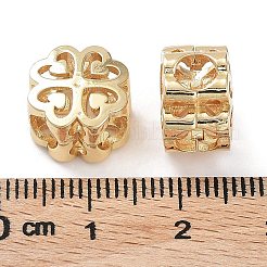 Rack Plating Brass European Beads&nbsp;KK-B078-04G14