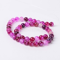 Natural Striped Agate/Banded Agate Beads&nbsp;X-AGAT-8D-5