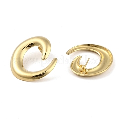 Left and Right Ion Plating(IP) 304 Stainless Steel Stud Earrings for Women&nbsp;EJEW-B050-03G