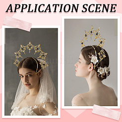 Plastic Goddess Crown Hair Bands&nbsp;OHAR-WH20010-02C