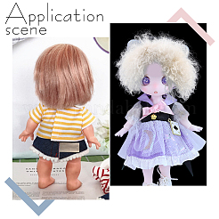 Wool Doll Wig Hair&nbsp;DIY-WH0888-392B-01