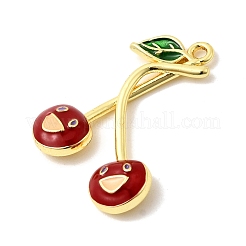 Brass Enamel Pendants&nbsp;KK-F929-08G