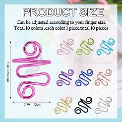 10Pcs 10 Colors Iron Crochet Tool&nbsp;IFIN-SZ0001-41