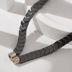 Arrow Synthetic Non-Magnetic Hematite Beaded Necklaces&nbsp;NJEW-R020-11