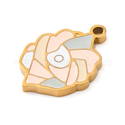 304 Stainless Steel Enamel Pendants&nbsp;STAS-Q338-01G