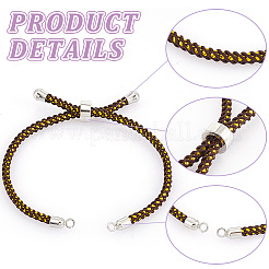 10Pcs 10 Colors Adjustable Nylon Cord Slider Bracelet Making&nbsp;MAK-UN0001-56