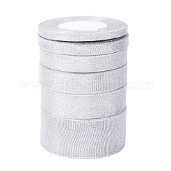 6 Styles 6 Rolls Polyester Ribbons&nbsp;SRIB-TA0001-27