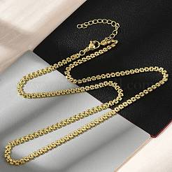 Brass Link Chain Necklaces for Women&nbsp;X-NJEW-K282-06G