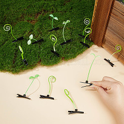 32Pcs 2 Style Bean Sprout Plastic Alligator Hair Clips&nbsp;PHAR-CP0001-19