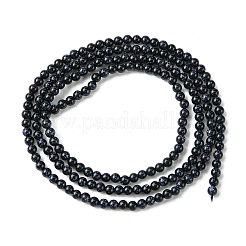 Synthetic Blue Goldstone Beads Strands&nbsp;G-N0200-01D-2mm