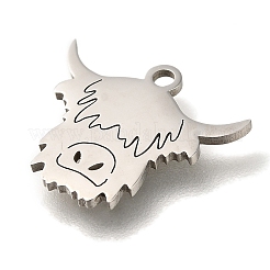 201 Stainless Steel Pendants&nbsp;STAS-R136-10P