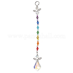 Angel Alloy & Glass Pendant Decoraton&nbsp;HJEW-JM02031