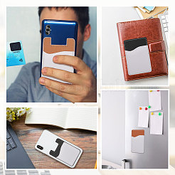 8Pcs 4 Style Sublimation Imitation Leather Phone Card Holder&nbsp;AJEW-CA0003-83