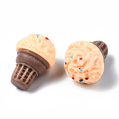 Spray Painted Resin Cabochons&nbsp;CRES-Q215-022G
