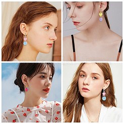 DIY Love Dangle Earring Making Kits&nbsp;DIY-SZ0008-61