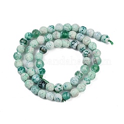 Natural Fire Crackle Agate Beads Strands&nbsp;G-C082-A01-46