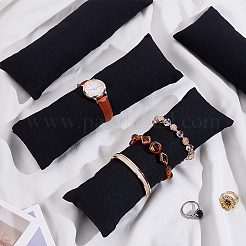 Linen Cloth Jewelry Long Pillow for Bracelet Display&nbsp;AJEW-WH0007-56