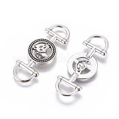 Tibetan Style Alloy Links connectors&nbsp;TIBEP-5193-AS-LF