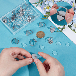 DIY Teardrop Cuff Ring Making Kits&nbsp;DIY-UN0008-13
