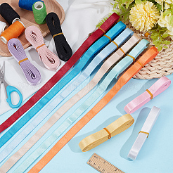 12Pcs 12 Colors Polyester Ribbon&nbsp;OCOR-BC0009-41A