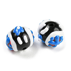 Hand Painted Acrylic with Enamel Beads&nbsp;MACR-K354-10