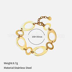 304 Stainless Steel Link Chain Bracelets&nbsp;FS-WG6F787-02