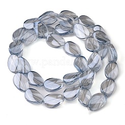 Transparent Electroplate Glass Bead Strands&nbsp;EGLA-C001-M