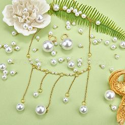 ABS Plastic Imitation Pearl Charms&nbsp;OACR-SZ0002-08A