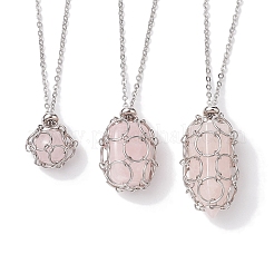 Tarnish Resistant 3Pcs 3 Styles 304 Stainless Steel Cable Chain Necklace Makings&nbsp;NJEW-JN04934-02