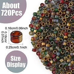 10.5G 3 Colors Baking Paint Glass Seed Beads&nbsp;FIND-YW0007-89A