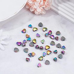 40Pcs 4 Style Rack Plating Rainbow Color Alloy Beads&nbsp;FIND-FH0004-34