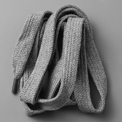 Flat Polycotton Hollow Cord&nbsp;OCOR-WH0078-81A-02