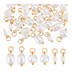 30Pcs 3 Styles Natural Cultured Freshwater Pearl Pendants&nbsp;PALLOY-PH01886