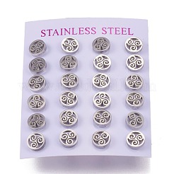 Tarnish Resistant 304 Stainless Steel Stud Earrings&nbsp;EJEW-N045-09P