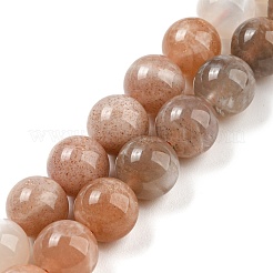 Natural Multi-Moonstone Beads Strands&nbsp;G-P503-8MM-04