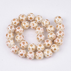 Electroplate Glass Beads Strands&nbsp;EGLA-S177-08B-M