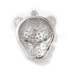Brass Micro Pave Cubic Zirconia Pendants&nbsp;KK-M240-05P