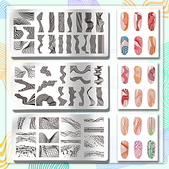 Stainless Steel DIY Nail Art Templates&nbsp;MRMJ-WH0092-030