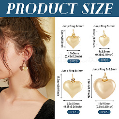 12Pcs 4 Styles Brass Pendants&nbsp;KK-TA0002-97