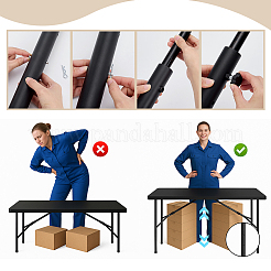 4Pcs Carbon Steel Table Leg Extender&nbsp;FIND-WH0139-977