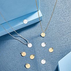Brass Stamping Blank Tag Charms&nbsp;KK-FH0001-49-NF