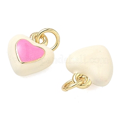 Brass Enamel Pendants&nbsp;KK-H259-01A-G