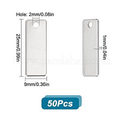 304 Stainless Steel Stamping Blank Tag Pendants&nbsp;STAS-SC0005-05