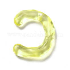 Transparent Resin Alphabet Pendants&nbsp;LS-RESI-C028-02C